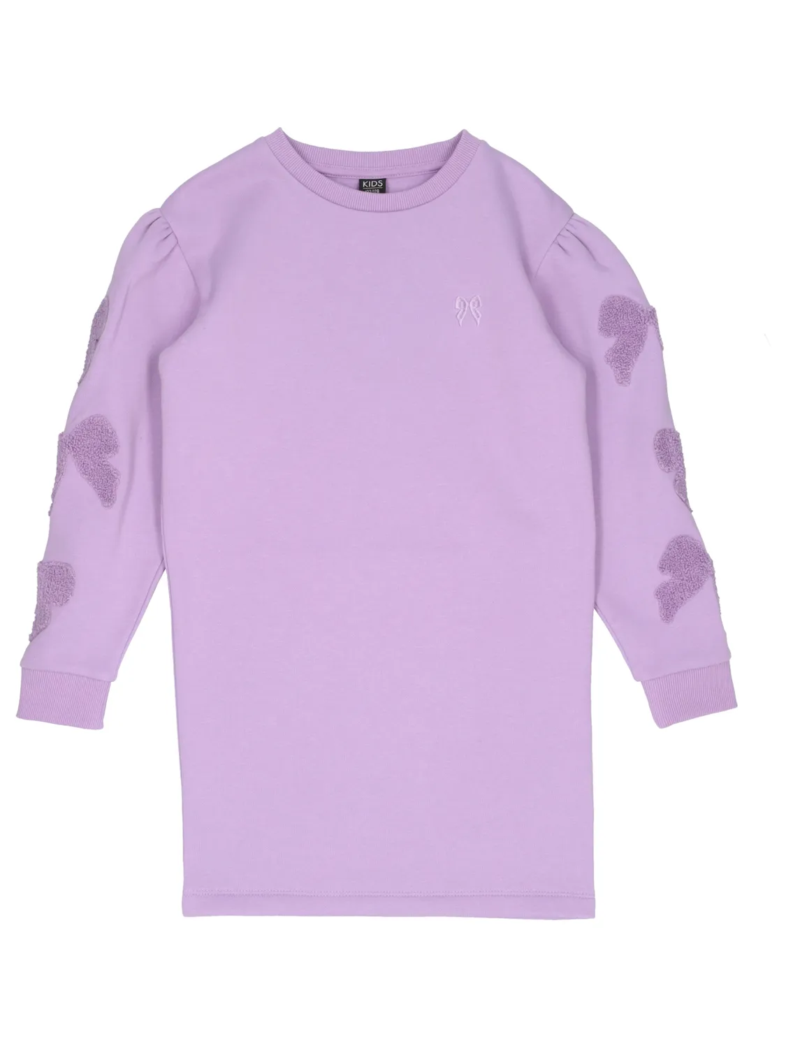 Wibra Vestito Felpa Bambina Maniche Lunghe con Fiocchi
