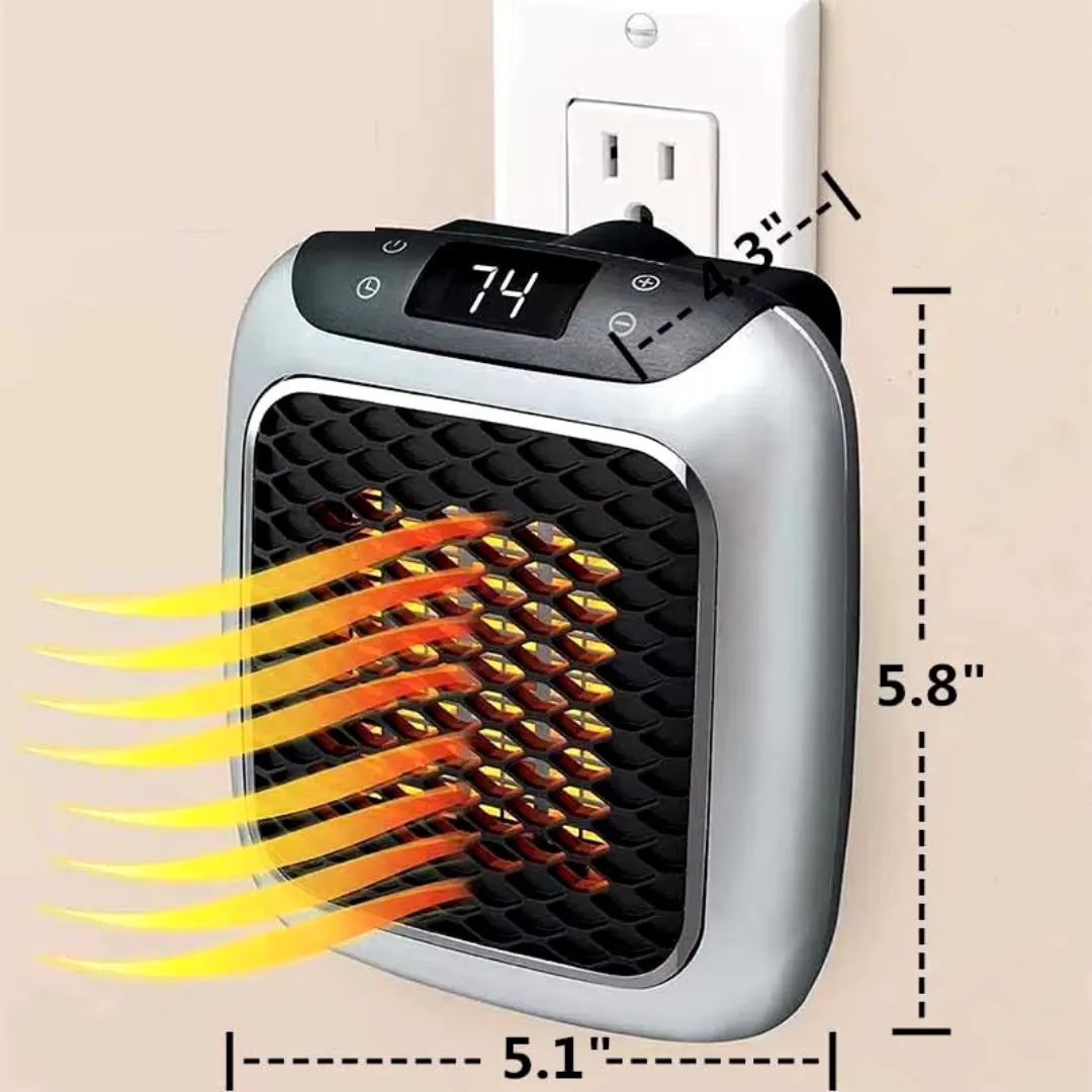 ADAMANTA 6071 Stufetta Elettrica da Muro 800W