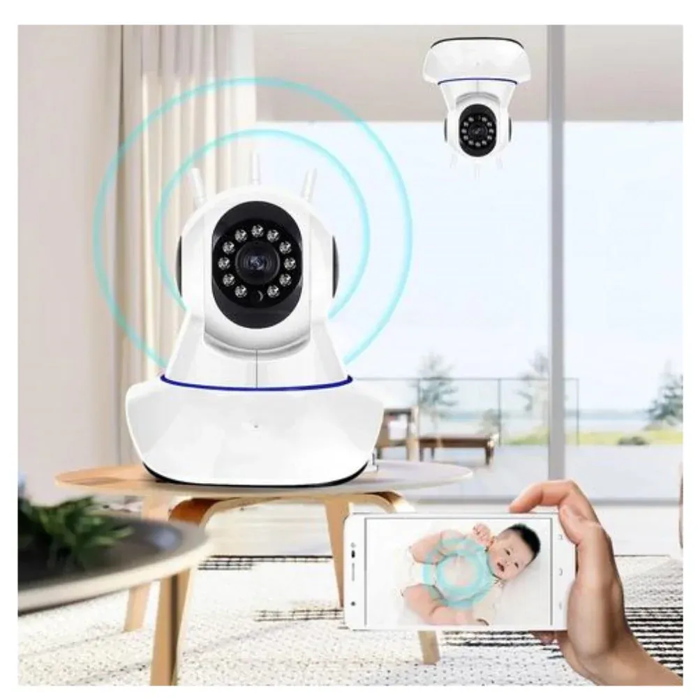 ADAMANTA 369 Telecamera WiFi Bambini HD Visione Notturna