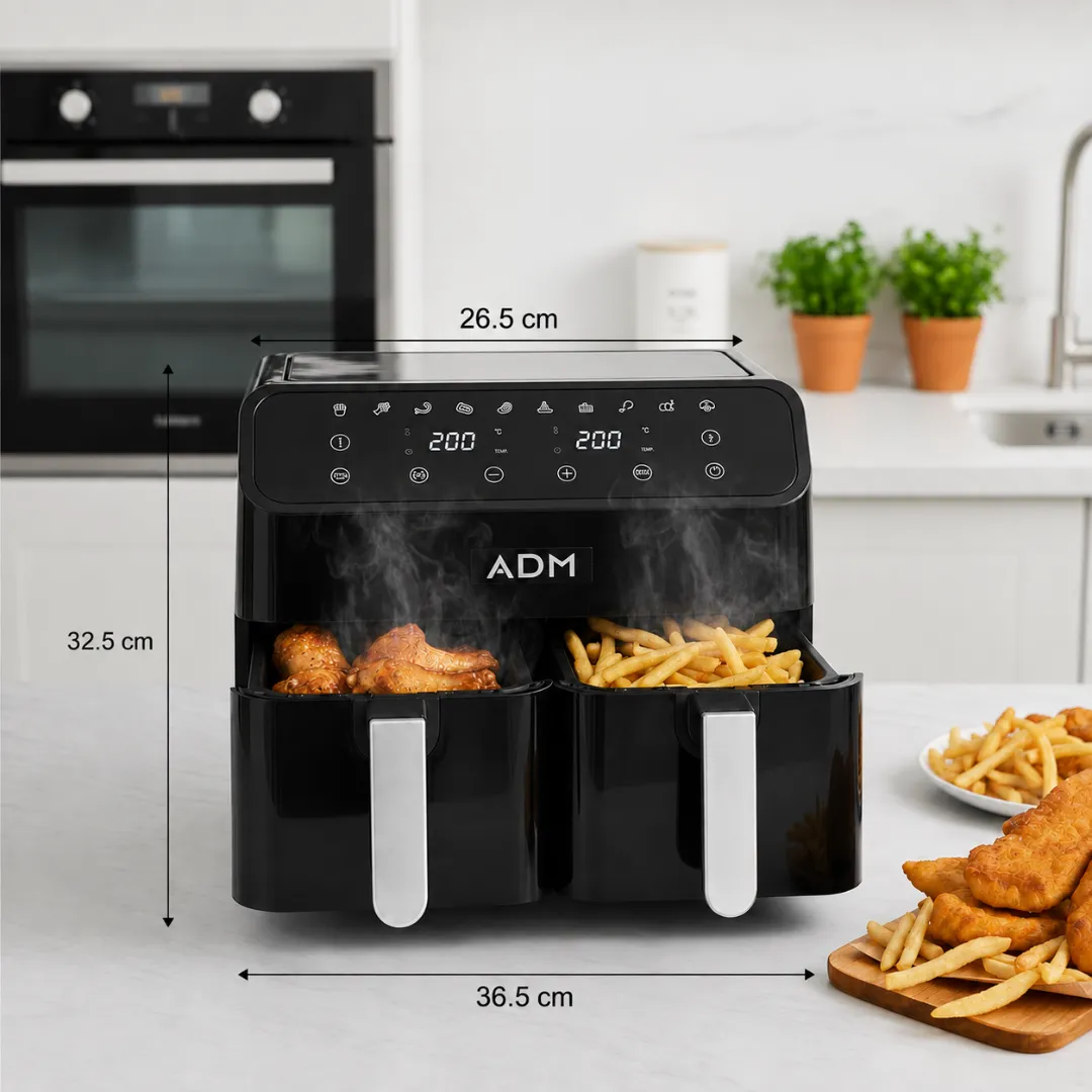 ADAMANTA ADM 550 friggitrice ad aria doppia 8L