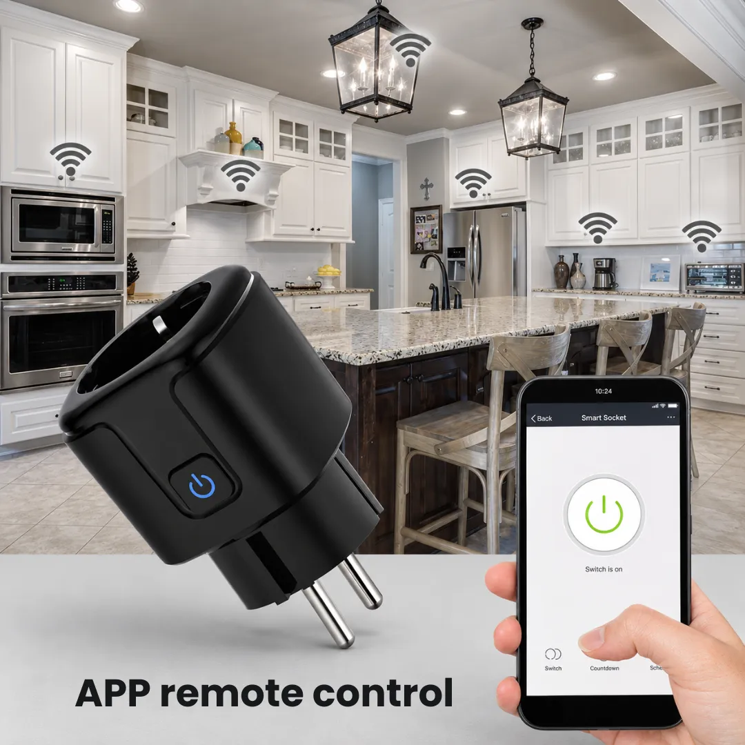ADAMANTA ADM 7098 Presa Smart WiFi con Monitor Energia