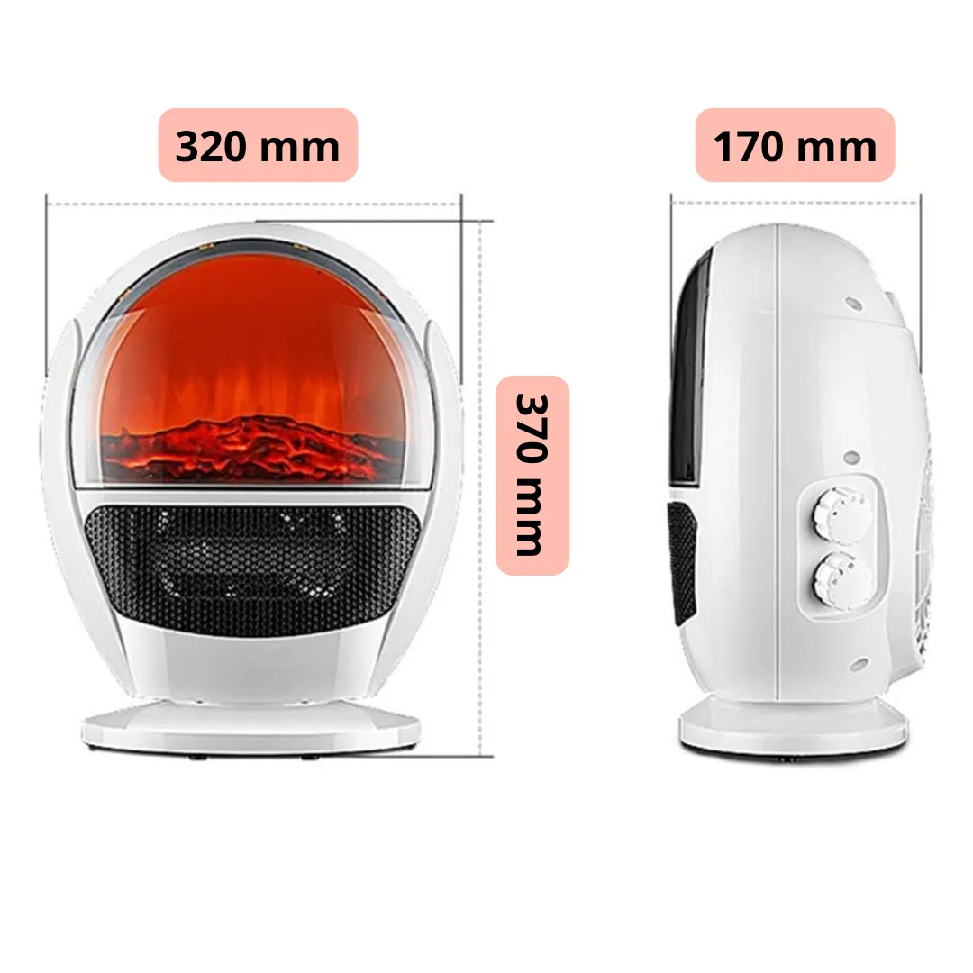 ADAMANTA 6074 stufa ceramica ventilata 2in1 1500W