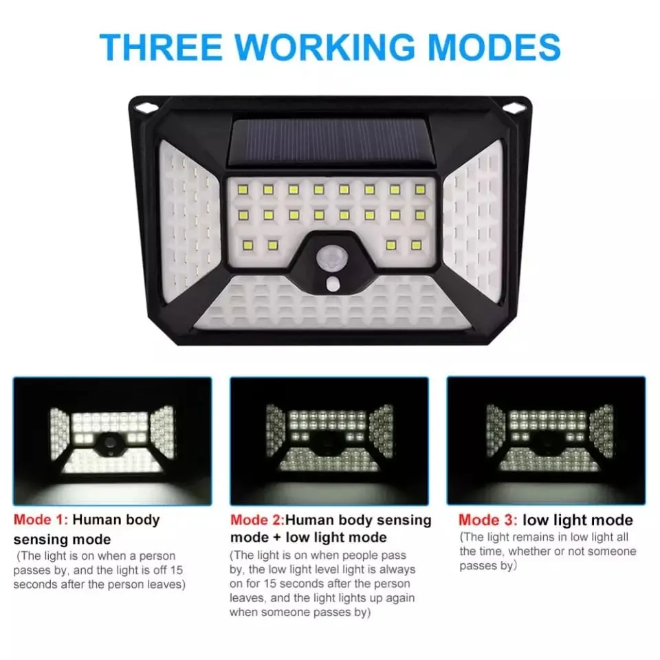 ADAMANTA YT-109 Waterproof Solar LED Lamp 278 lampada solare parete sensore