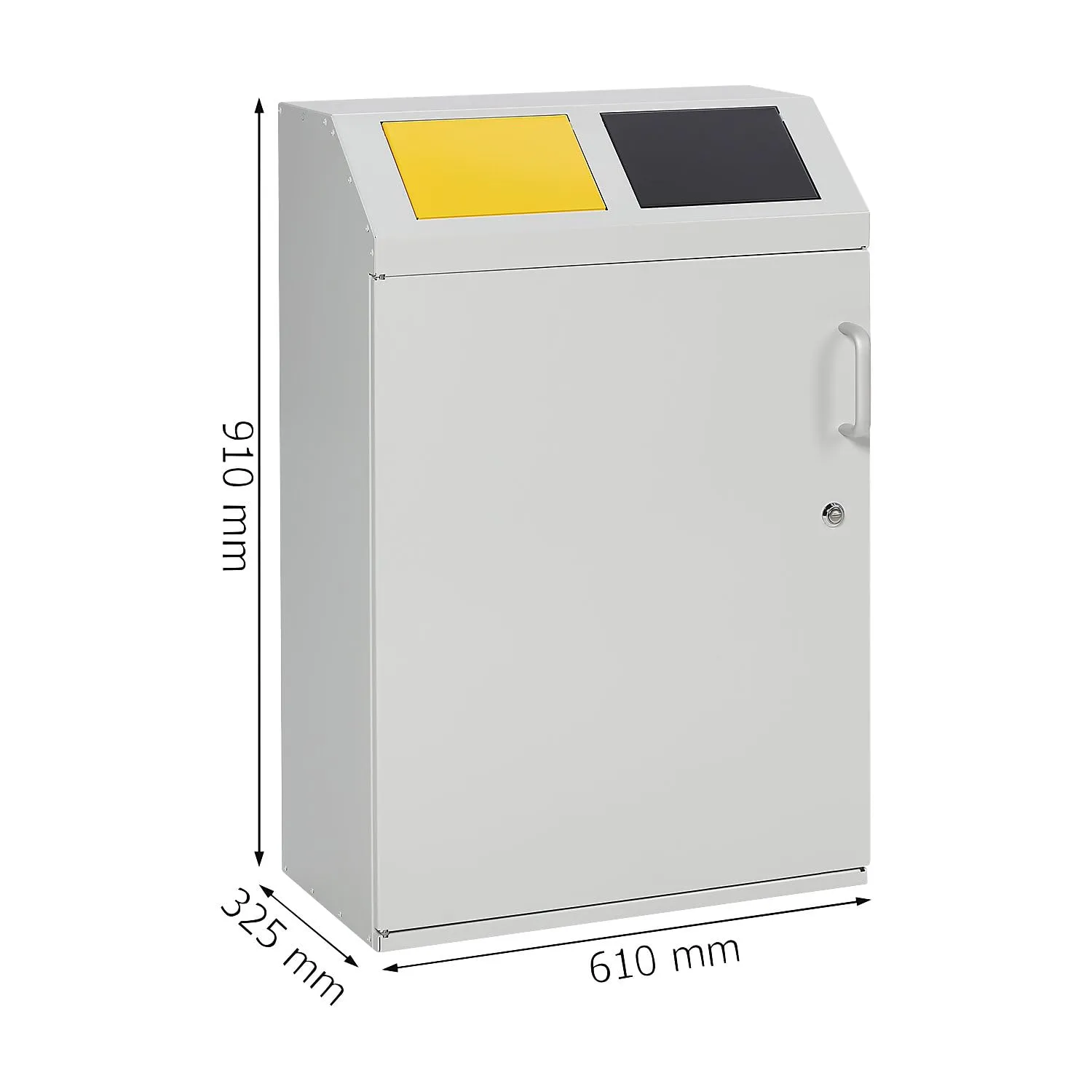 Kaiserkraft eurokraft pro armadio raccolta differenziata 2 x 50 litri TÜV