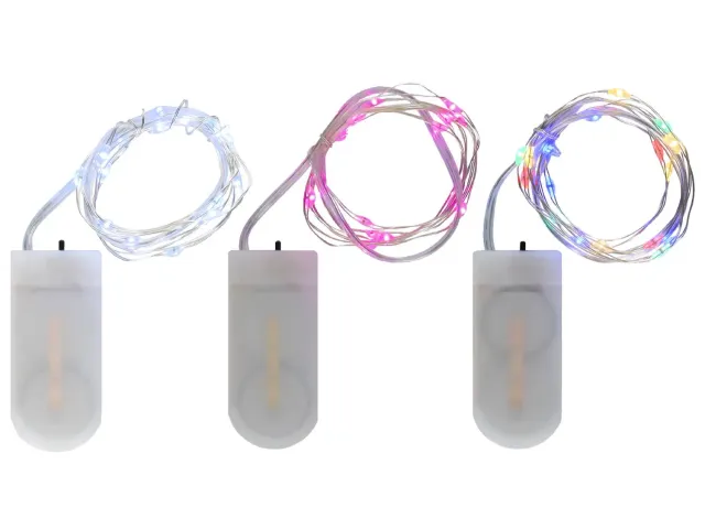 Wibra Luci LED per Capelli 90 cm 18 LED Festa