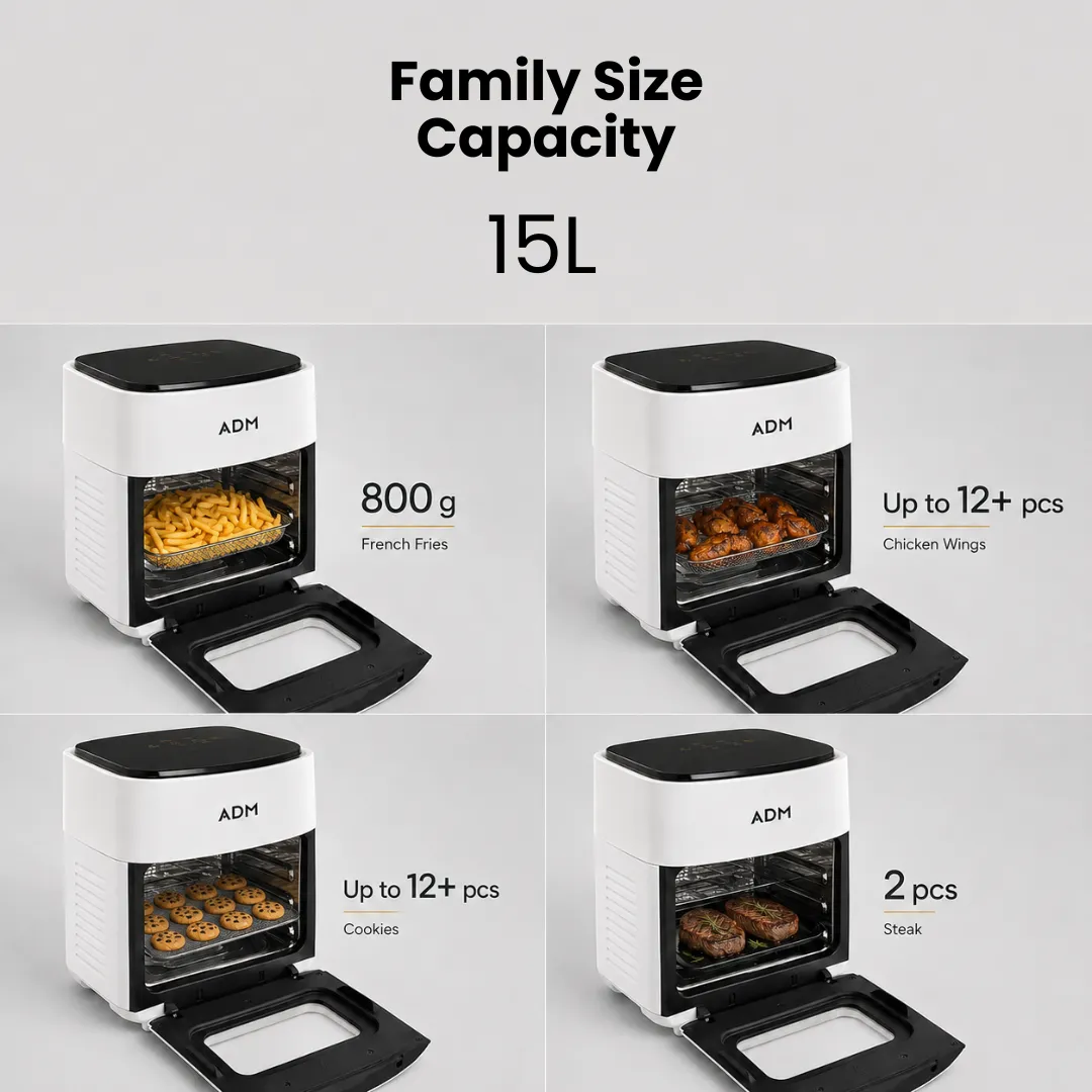 ADAMANTA ADM Air Fryer Oven 7090 friggitrice ad aria 15 L 1400 W