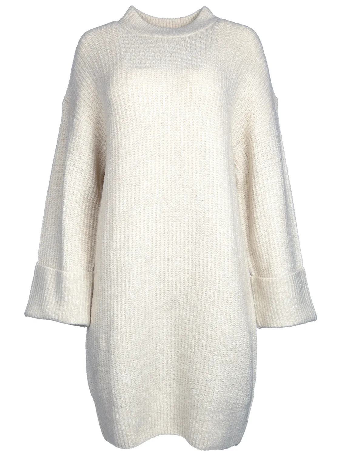 Wibra abito donna in maglia maniche lunghe elasticizzato