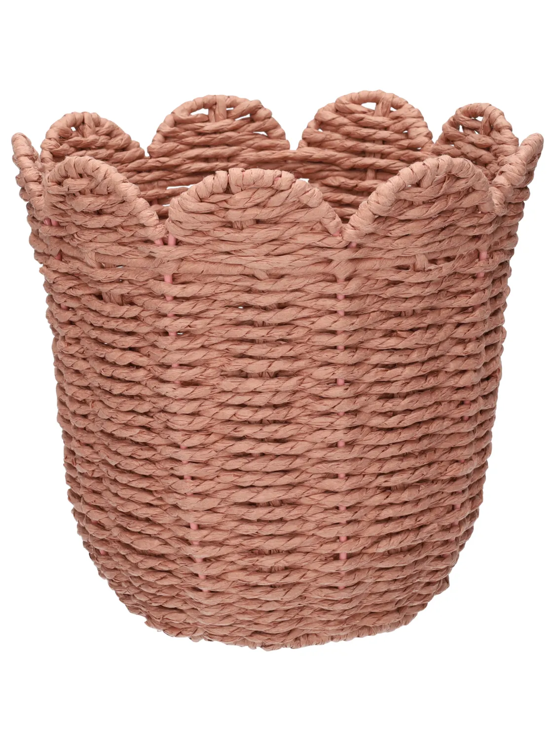 Wibra Wavy cestino rotondo intrecciato