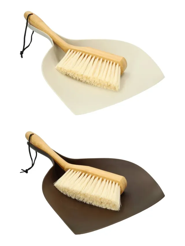 Wibra set paletta e scopetta in bambù 36 cm
