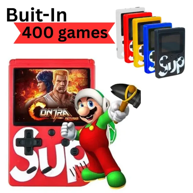 ADAMANTA Mini Pocket Game Console console portatile 400 giochi
