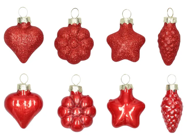 Wibra addobbi vetro albero natale 8 pezzi