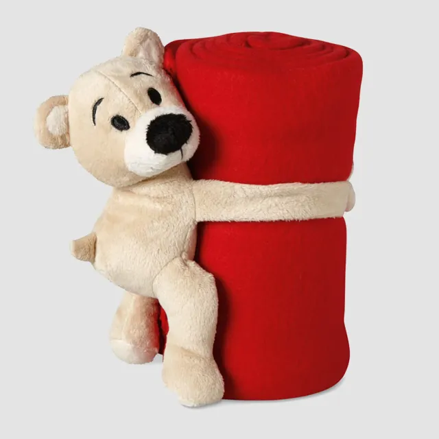 3BPRO MO8252 coperta pile bambini con peluche