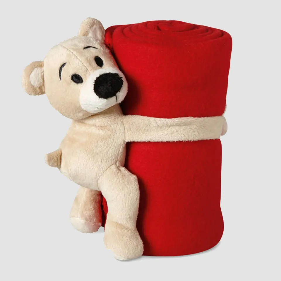 3BPRO MO8252 coperta pile bambini con peluche