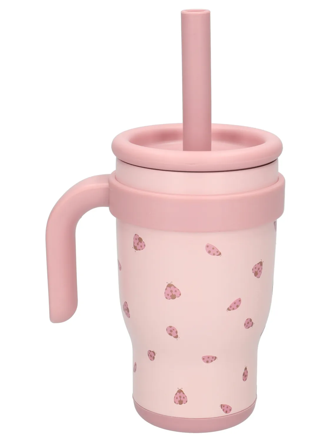 Wibra tazza termica mini con cannuccia 414 ml doppia parete