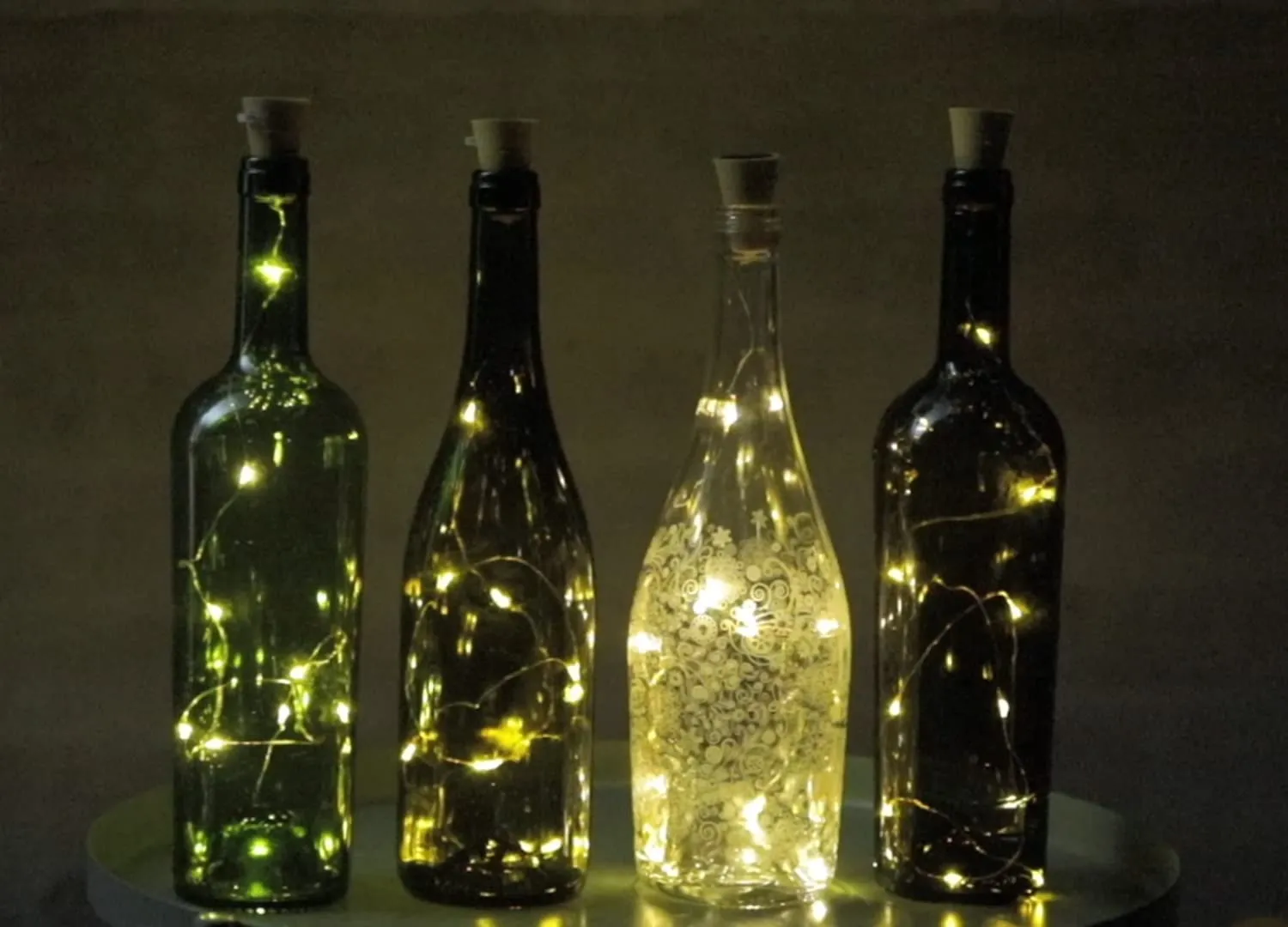 Euromarketing Luci Fatate Solar Catena 10 Led Bottiglia