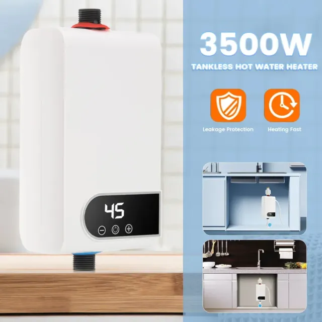 ADAMANTA ADM 2228 scaldabagno istantaneo 3500W 30-60°C