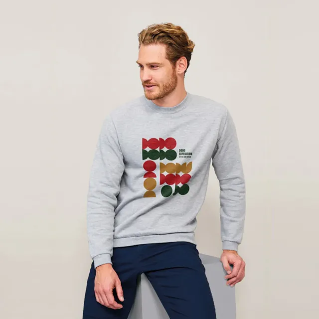 3BPRO S01168 felpa uomo girocollo personalizzata