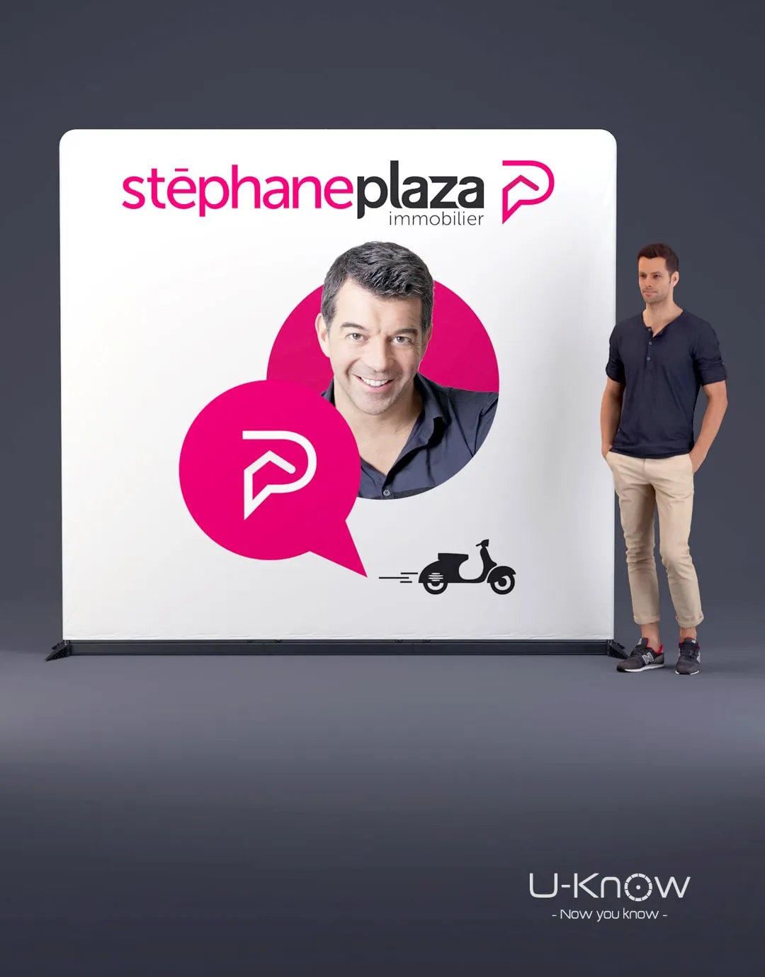 3BPRO AEROSTAND photocall personalizzato in alluminio