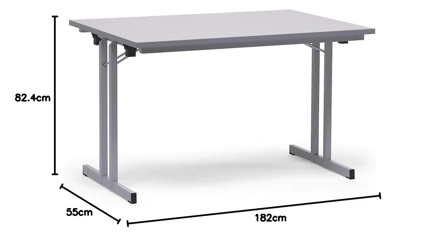 Kaiserkraft tavolo pieghevole 180x80 simil-faggio