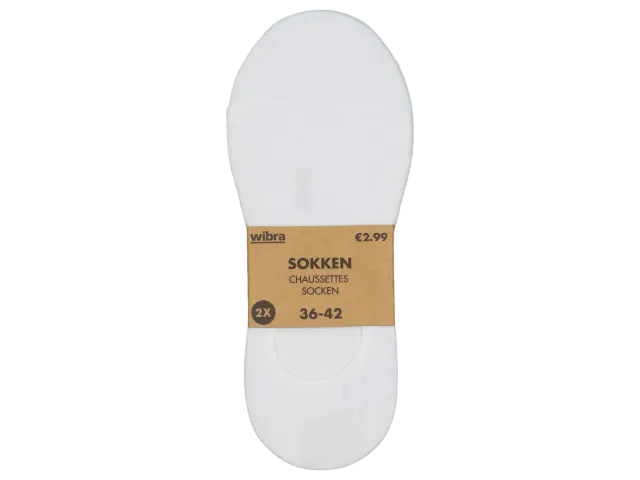 Wibra fantasmini donna cotone 2 paia 36-42