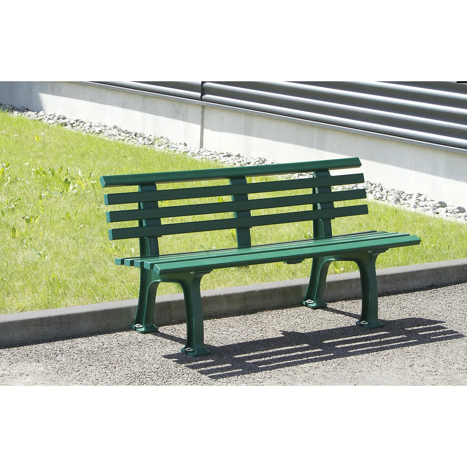 Kaiserkraft panchina parco plastica 1200 mm PVC esterno