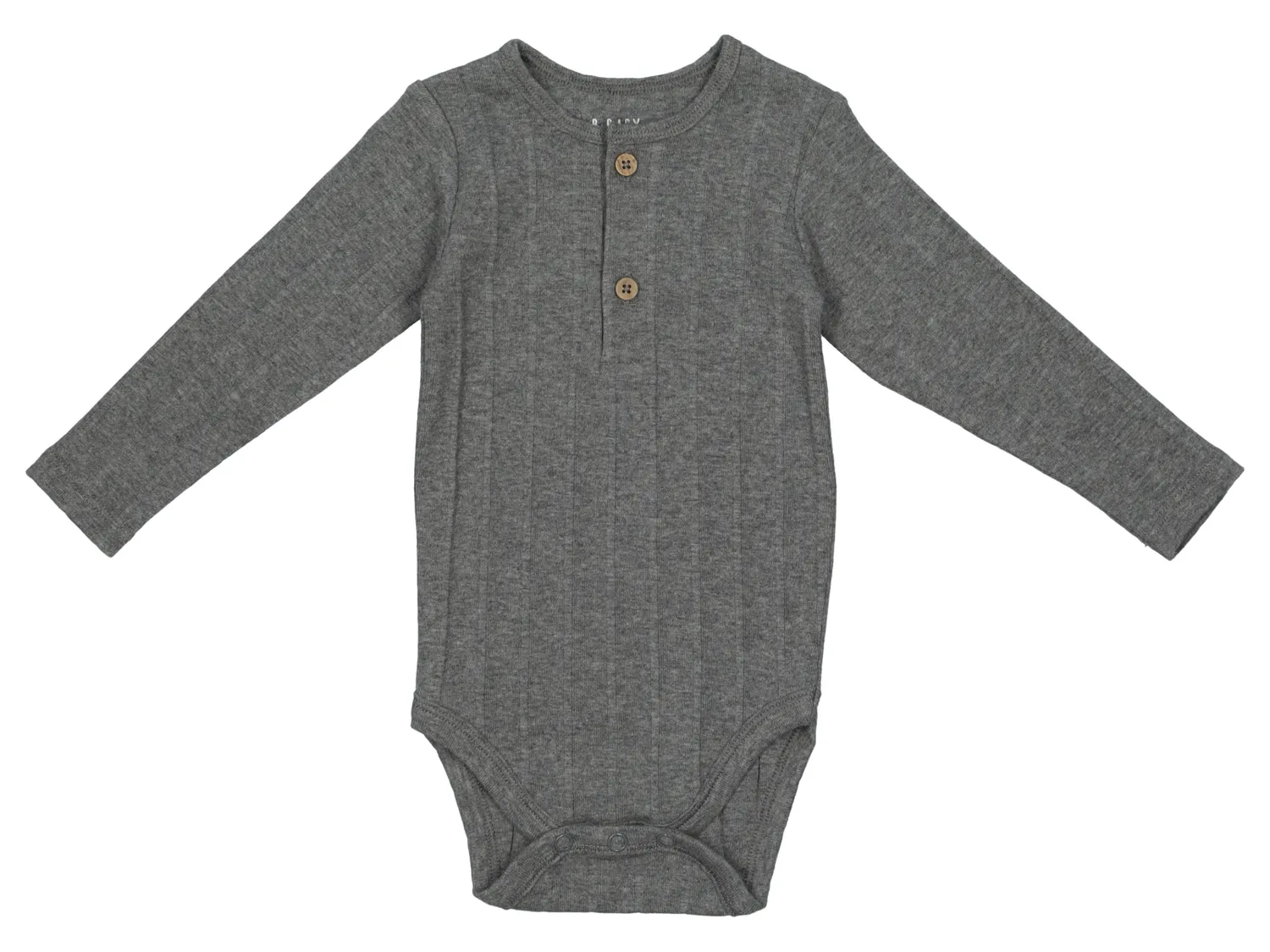 Wibra Henley Body Neonato Maniche Lunghe cotone