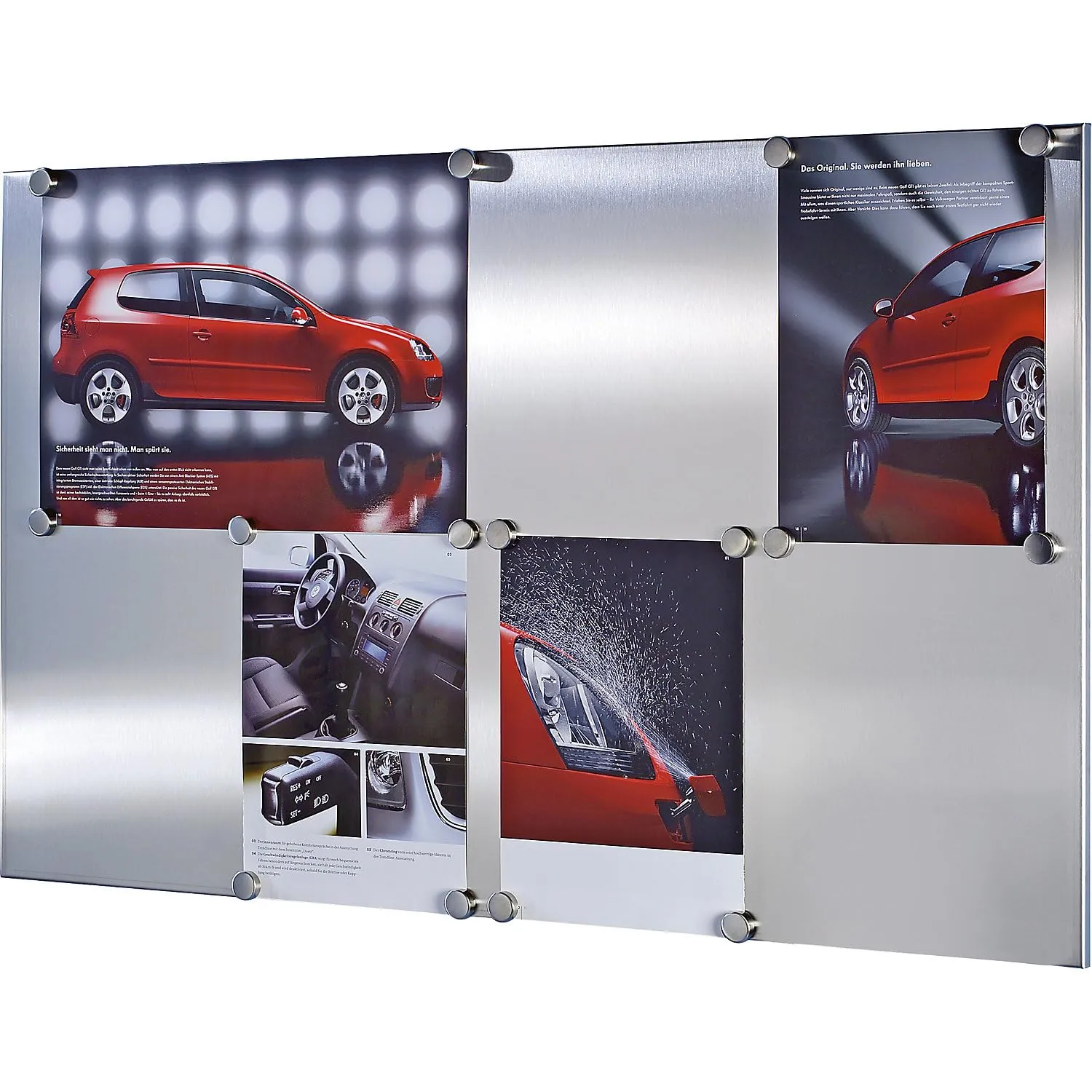 Kaiserkraft eurokraft basic lavagna magnetica 60x96 cm inox