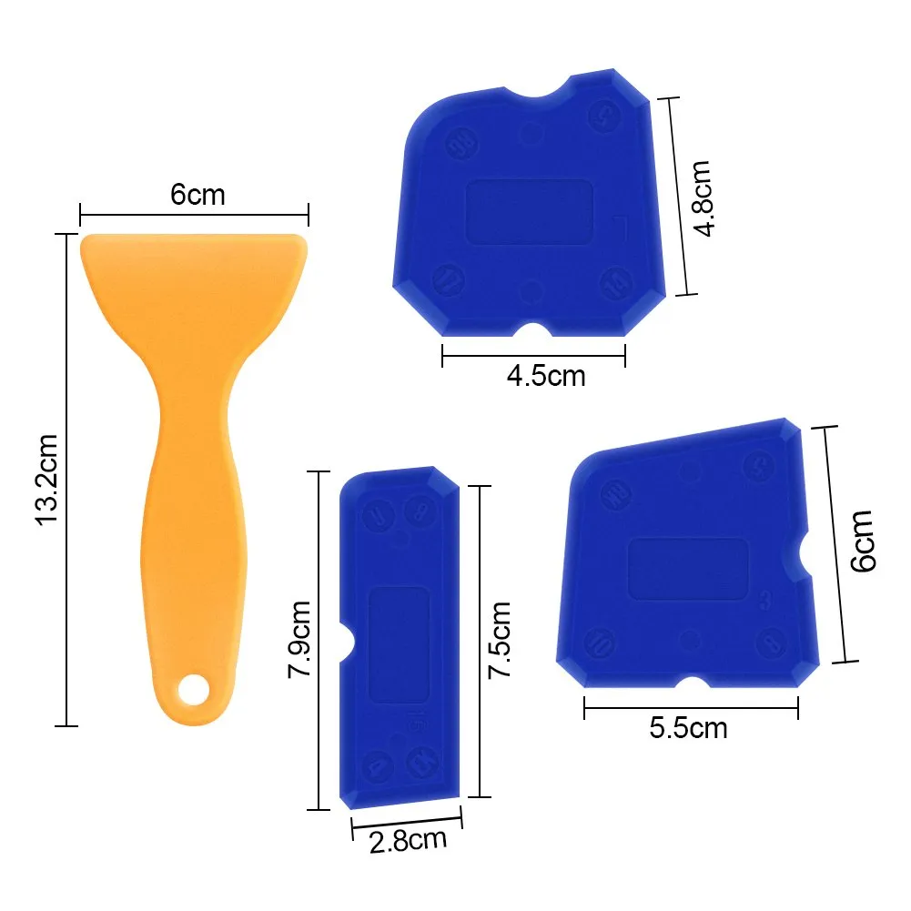 Amteker Kit Spatole Silicone 9 Pezzi per Fughe