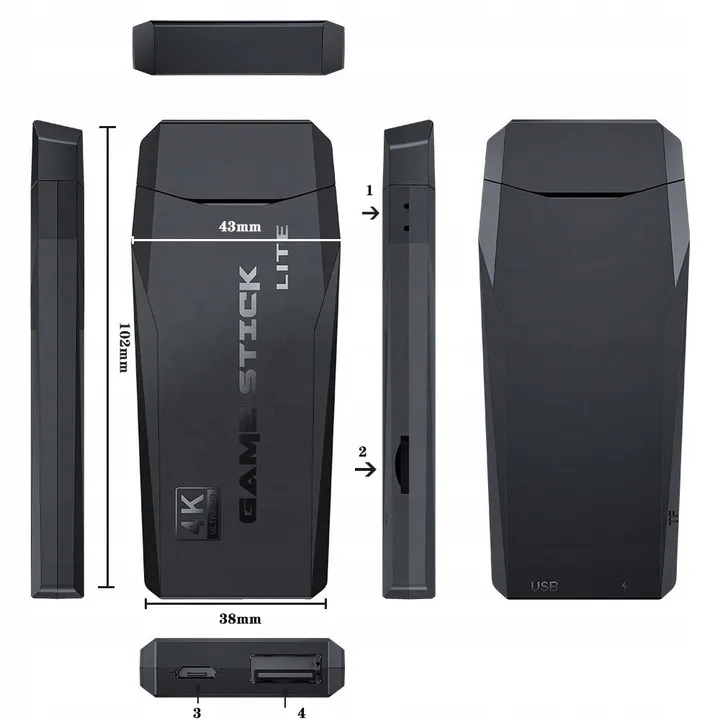 ADAMANTA RETRO WIRELESS GAME CONSOLE console retro 10000 giochi