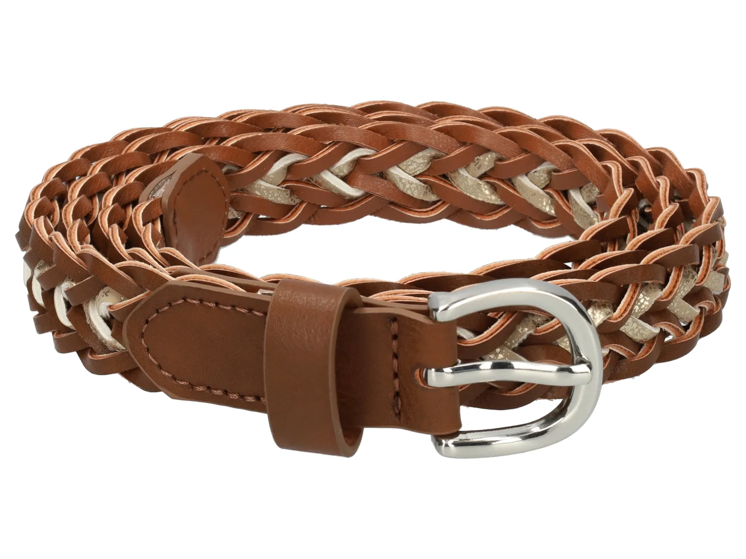 Wibra cintura donna intrecciata in similpelle