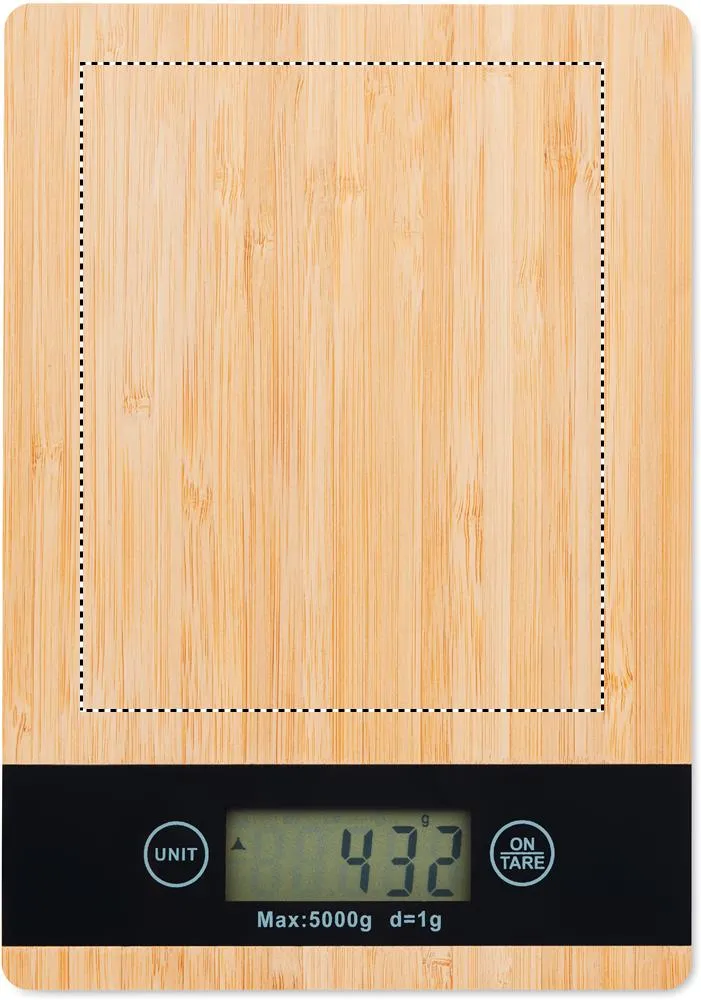 3BPRO MO6245-40 Bilancia Cucina Bambù Digitale 5 kg