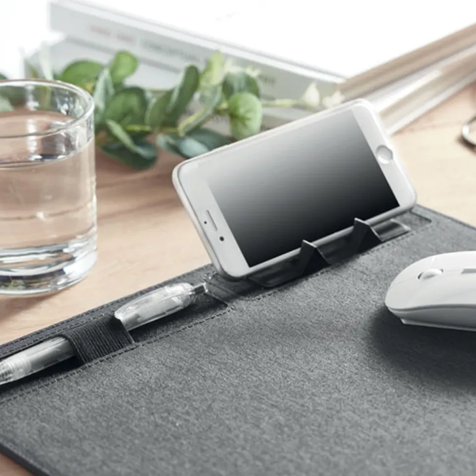 3BPRO MO6416 tappetino mouse RPET con ricarica wireless