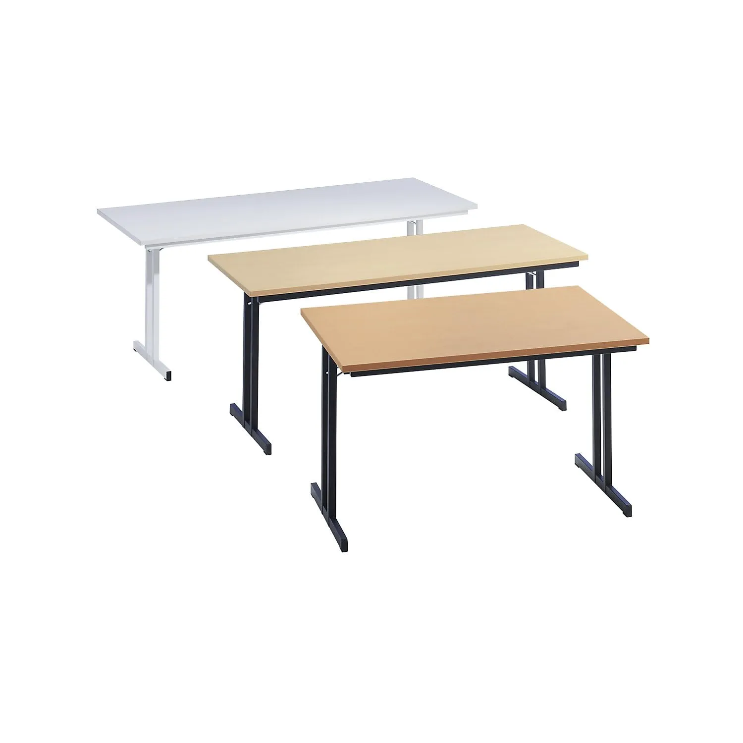 Kaiserkraft tavolo pieghevole 180x80 simil-faggio
