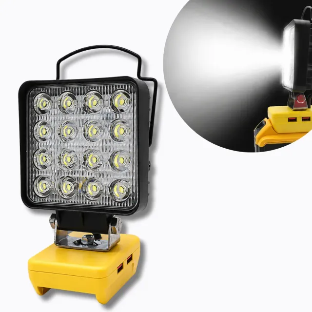 ADAMANTA Cordless battery operated LED Work Light 4800LM lampada da lavoro LED