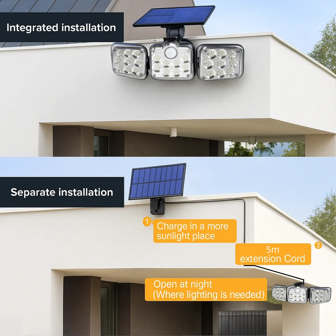 ADAMANTA Solar Sensor Light With Remote Control lampada solare da esterno