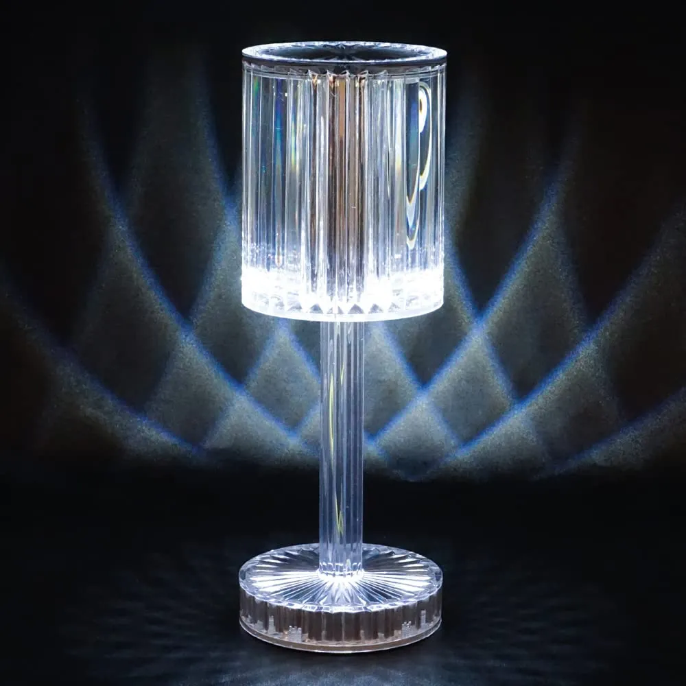 Euromarketing Crystal Touch Lampada LED tavolo touch ricaricabile