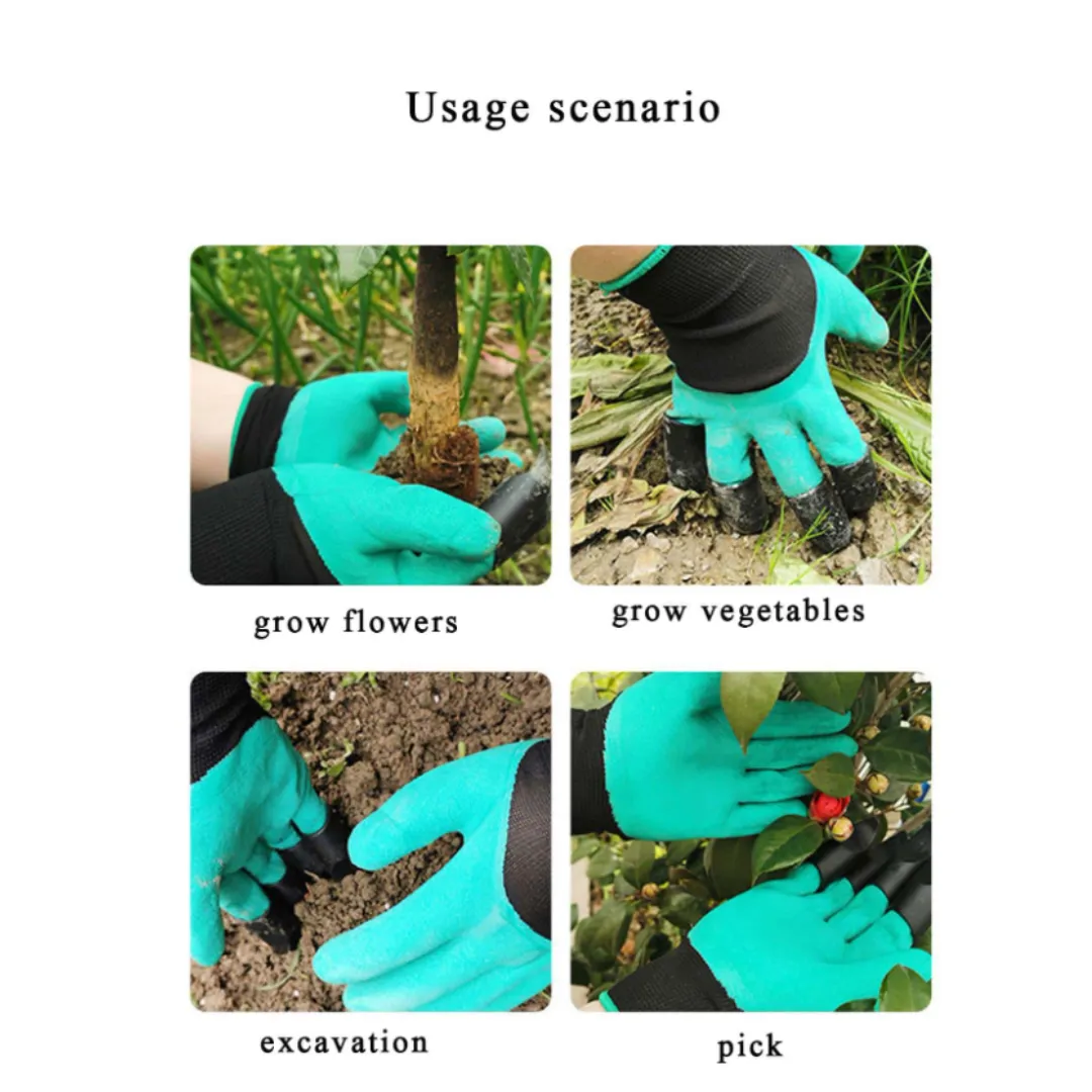 ADAMANTA Claw guanti giardinaggio con artigli impermeabili