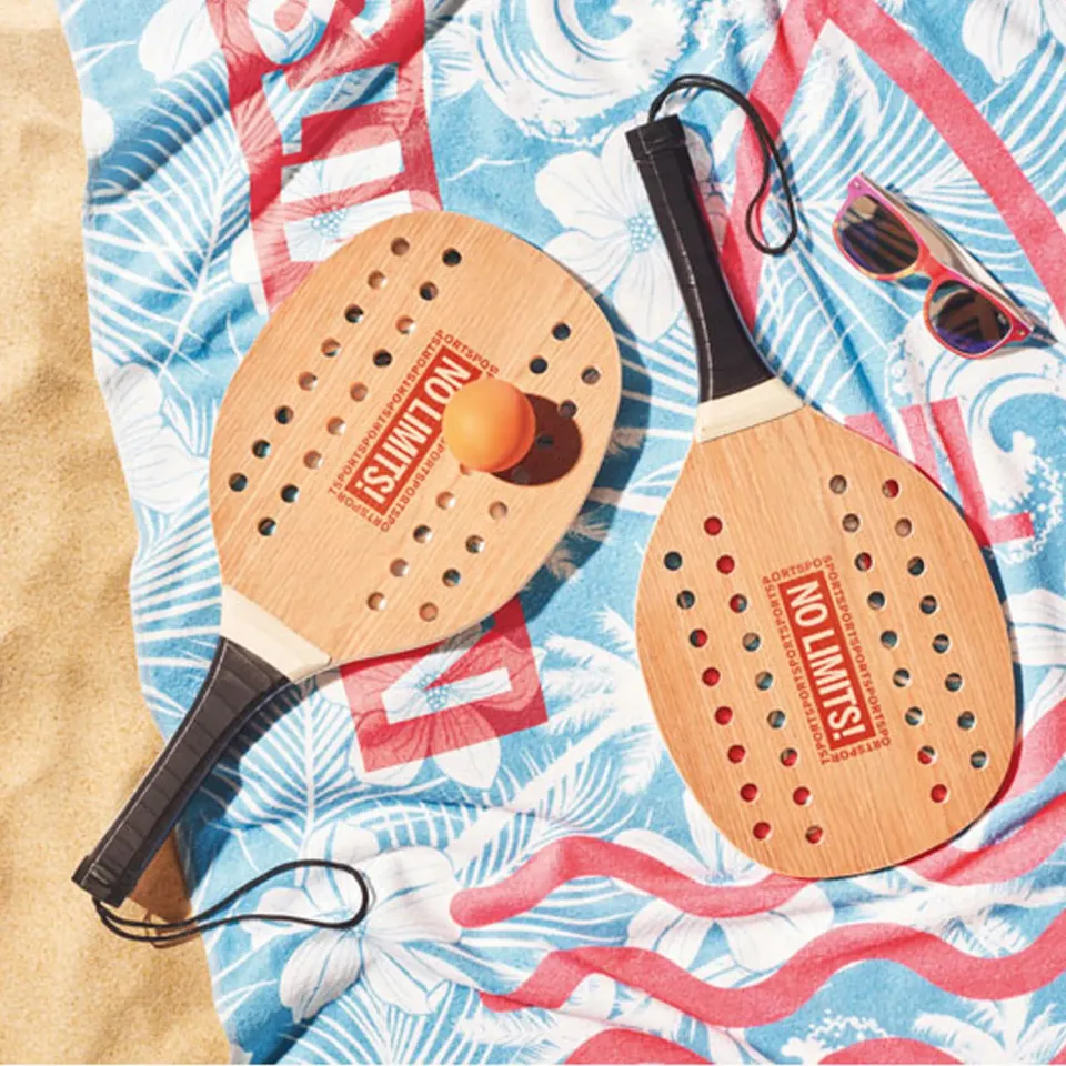 3BPRO MO6846 set beach tennis legno 2 racchette