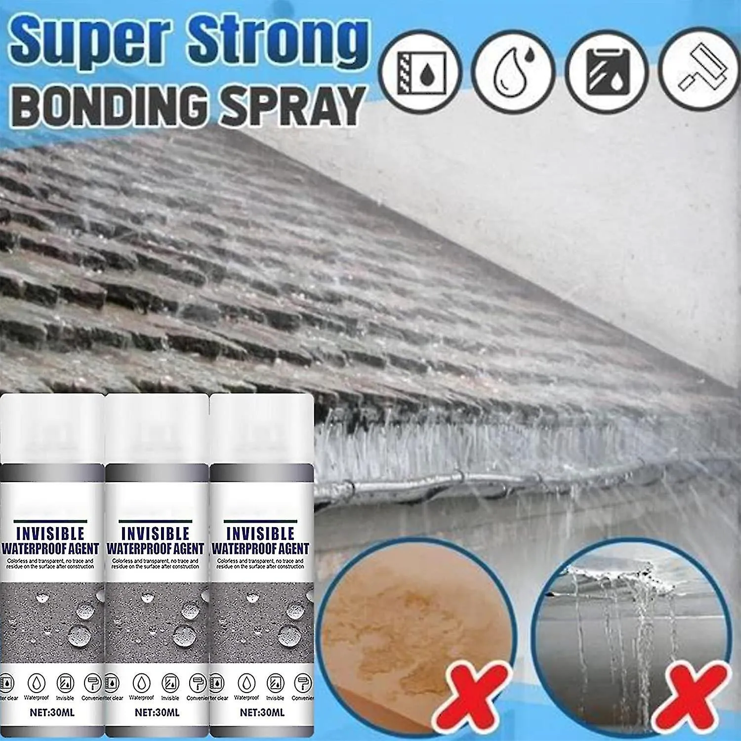 ADAMANTA Invisible Waterproof Spray sigillante impermeabilizzante