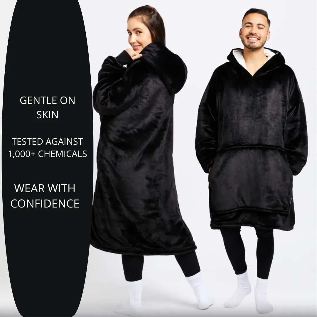 ADAMANTA Ultra Plush Huggle Hoodie Blanket 2252 coperta con cappuccio in pile