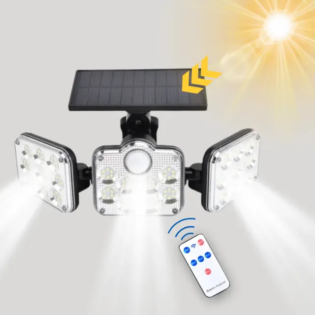 ADAMANTA Solar Sensor Light With Remote Control lampada solare da esterno
