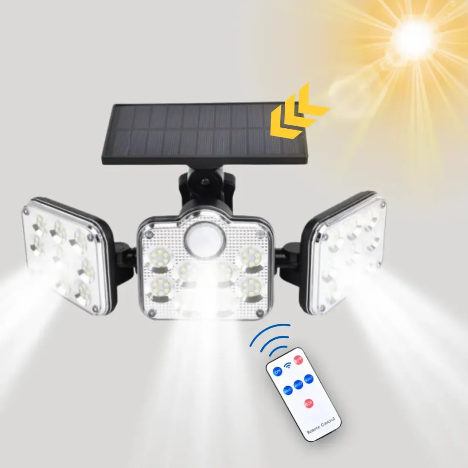 ADAMANTA Solar Sensor Light With Remote Control lampada solare da esterno