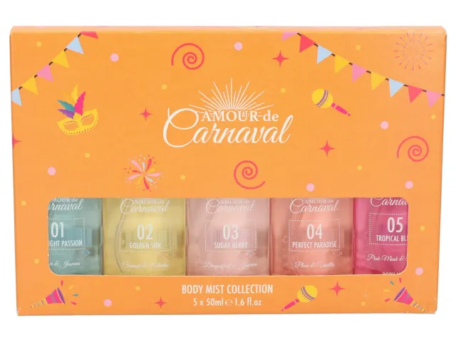 Wibra Amour de Carnaval body mist 5x50 ml