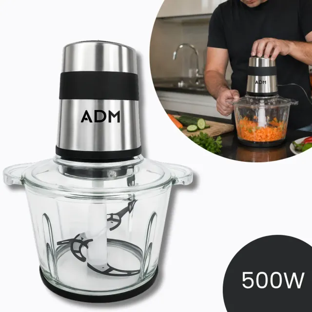 ADAMANTA 7079 Tritatutto Elettrico 500W 2 Velocità