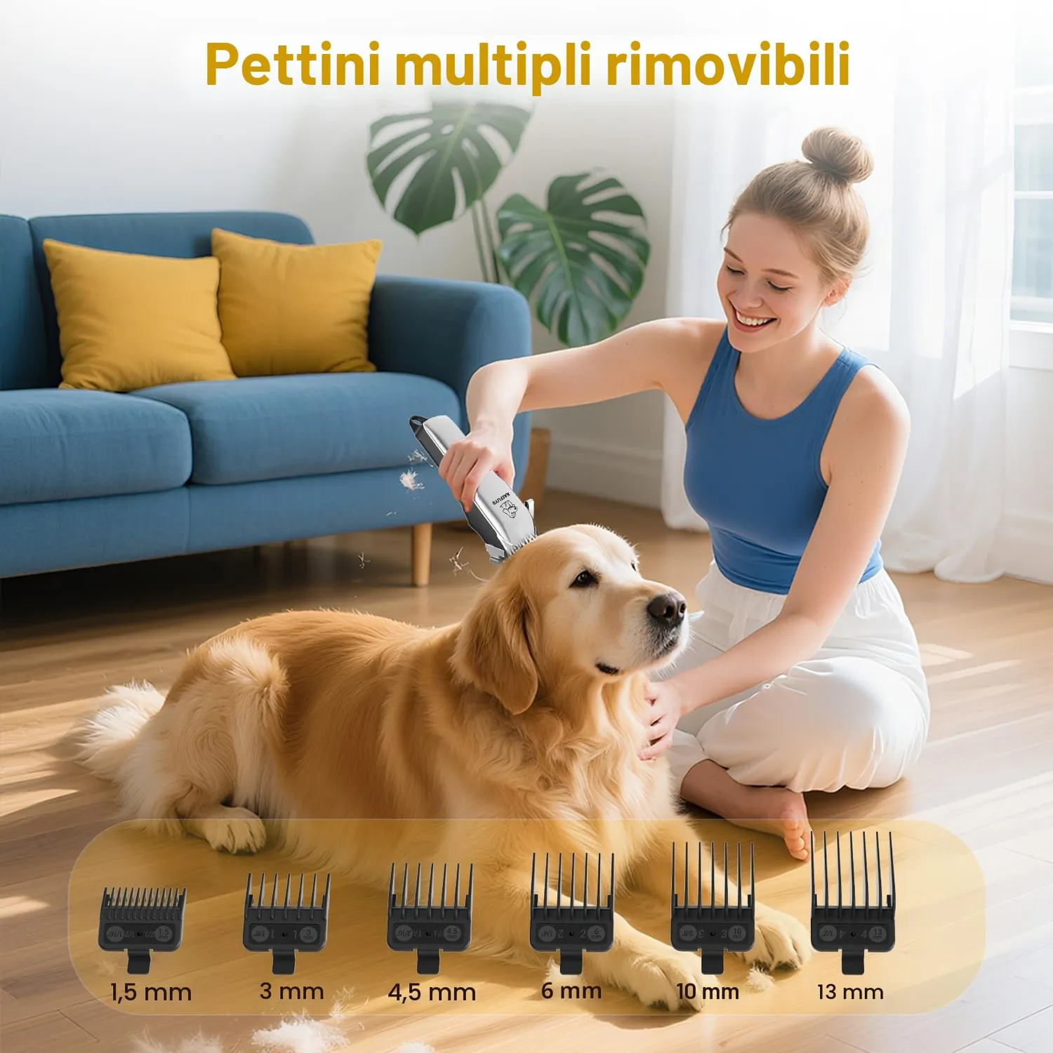 Kaefuys Tosatrice cani pelo lungo 7000 RPM silenziosa