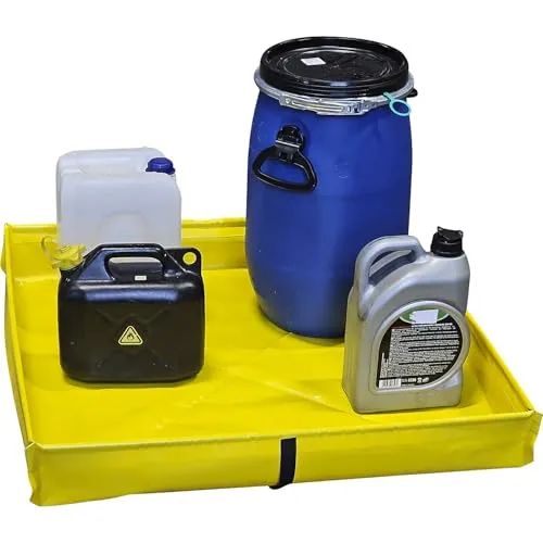 Kaiserkraft eurokraft Basic vasca pieghevole PVC gialla 57 l