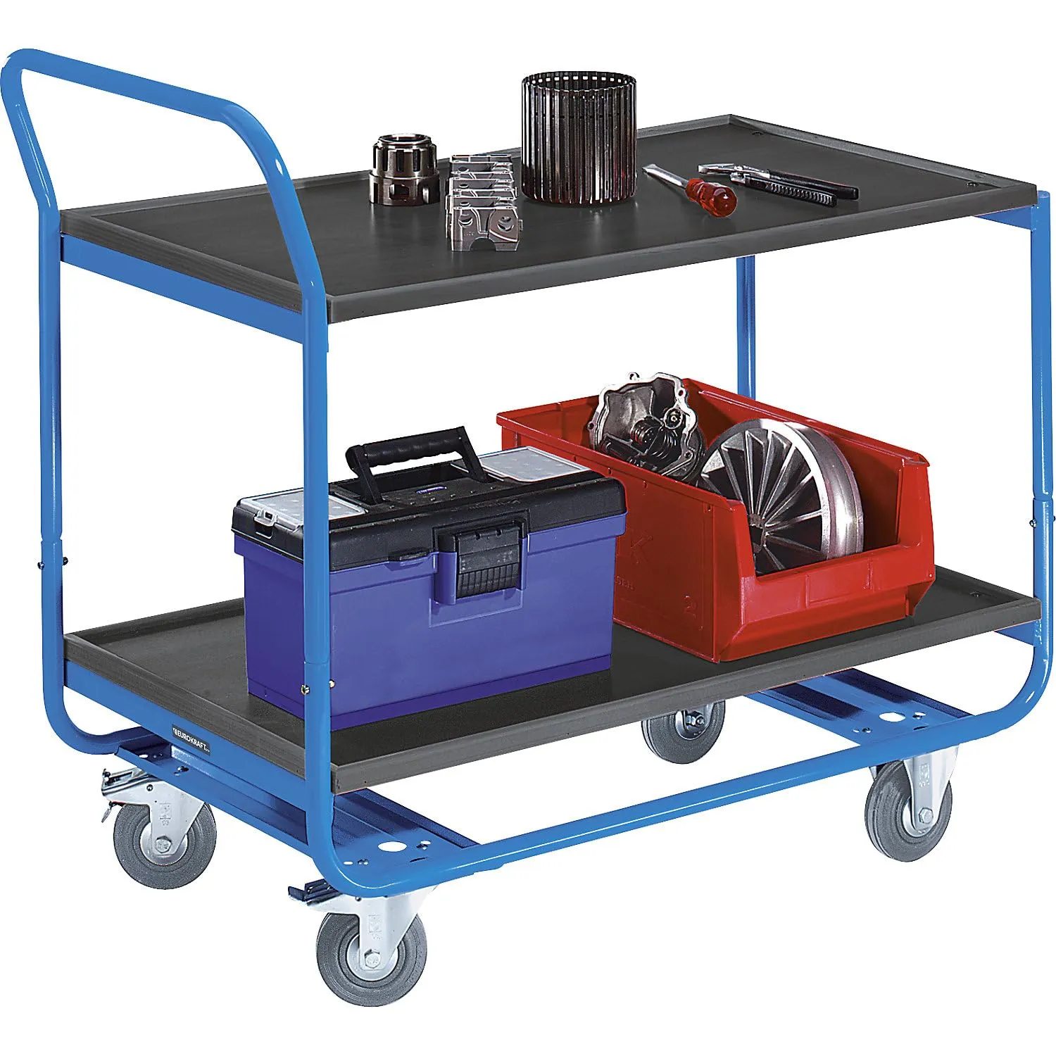 Kaiserkraft Eurokraft Pro carrello servizio 150 kg 2 piani