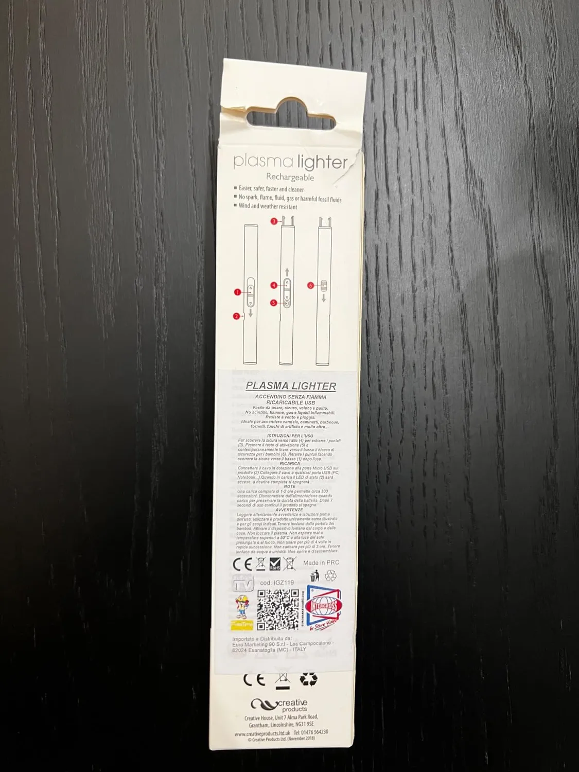 Euromarketing Plasma Lighter Accendino al Plasma USB