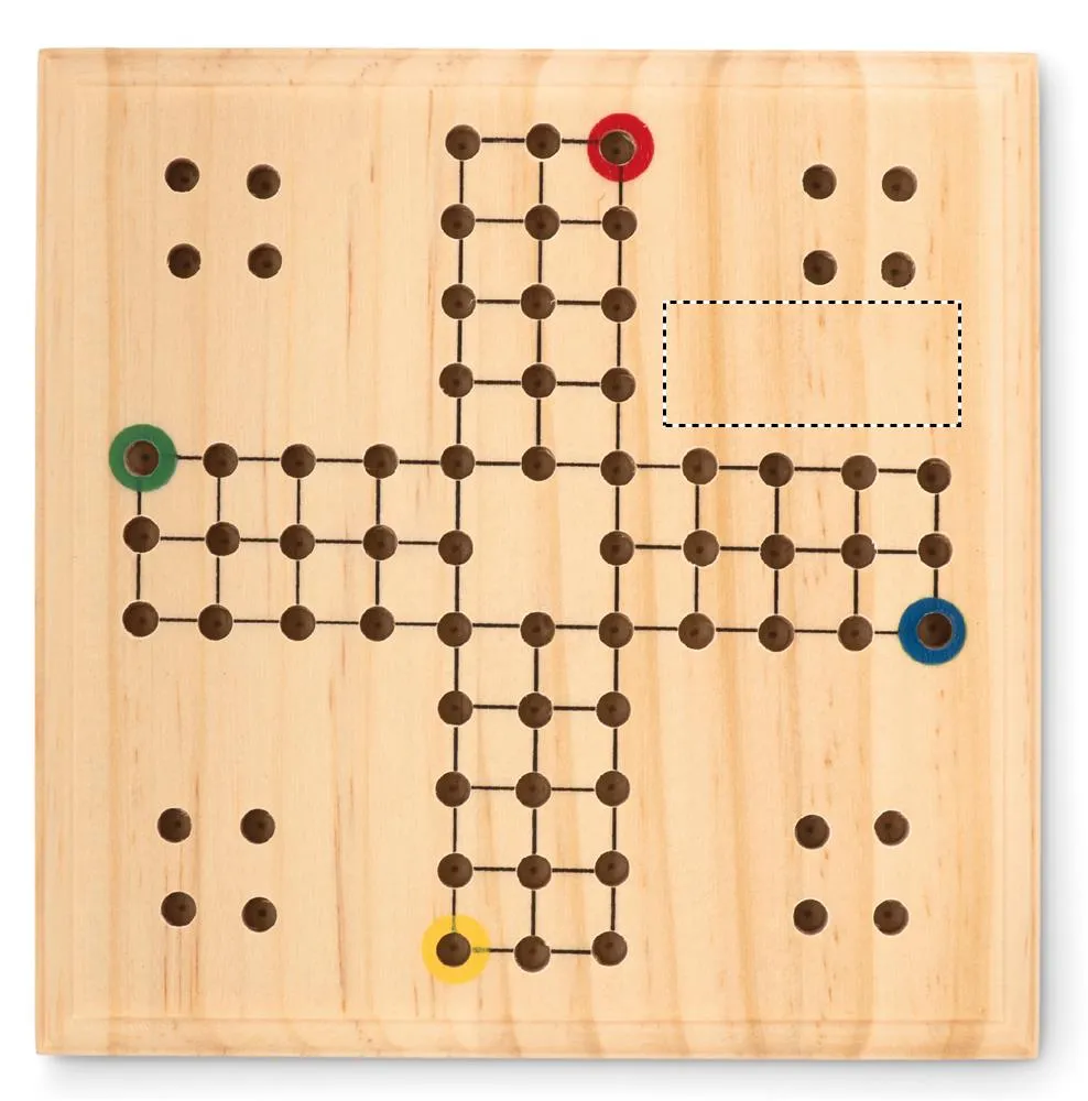 3BPRO MO6110-40 gioco Ludo in legno 12x12 cm