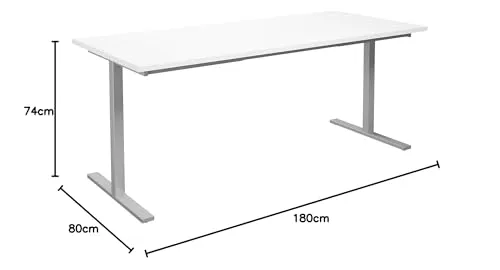 Kaiserkraft DUO-T tavolo ufficio 740 mm piano laminato